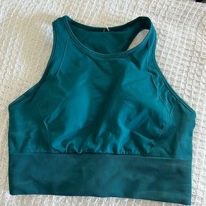Lululemon green high neck sports bra size 8